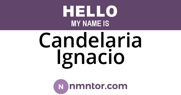 Candelaria Ignacio