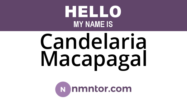 Candelaria Macapagal