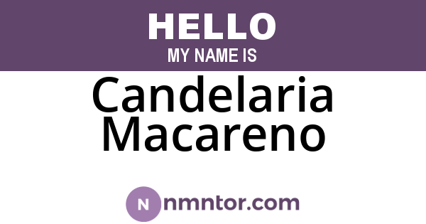 Candelaria Macareno