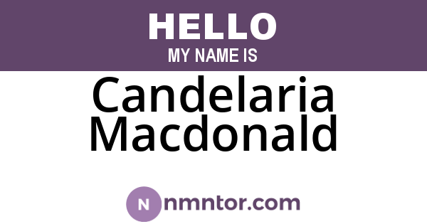 Candelaria Macdonald
