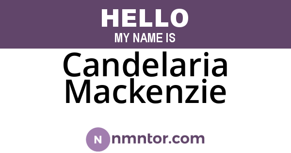 Candelaria Mackenzie