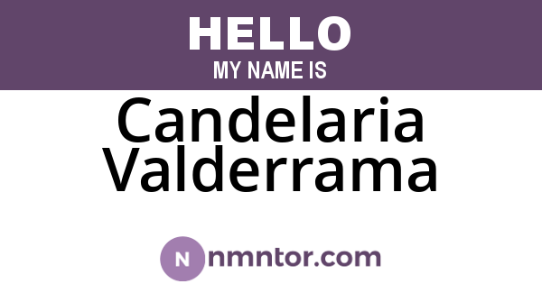 Candelaria Valderrama