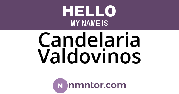 Candelaria Valdovinos