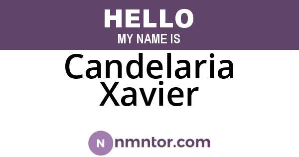 Candelaria Xavier