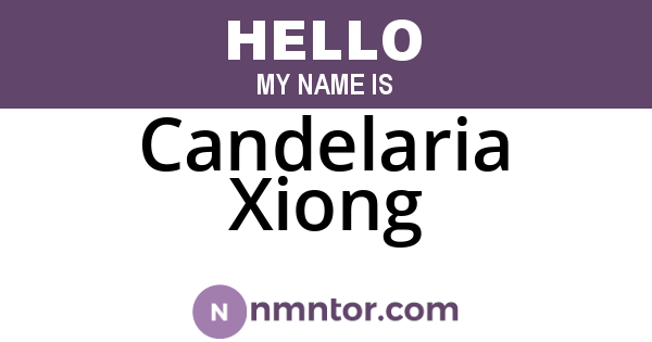 Candelaria Xiong