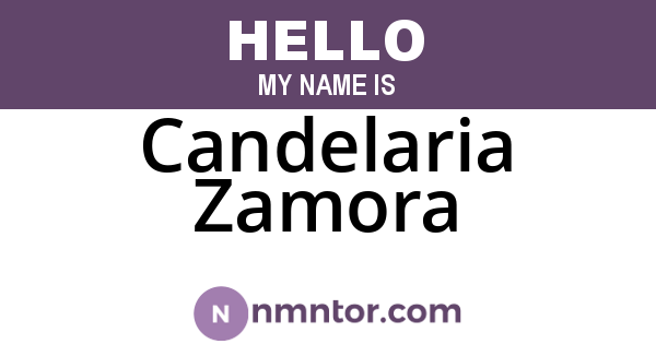Candelaria Zamora