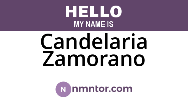 Candelaria Zamorano
