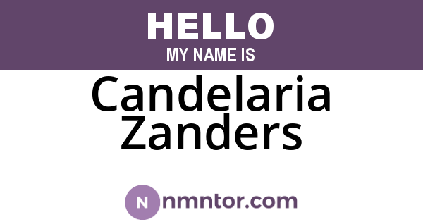 Candelaria Zanders
