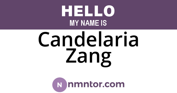 Candelaria Zang