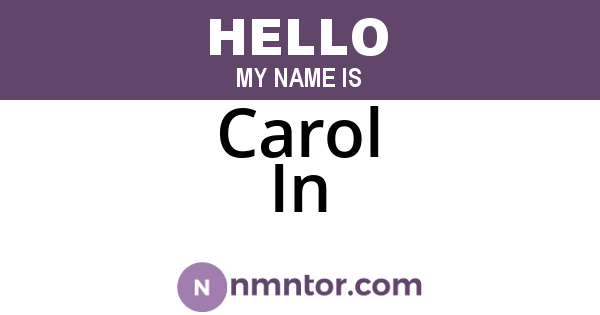 Carol In