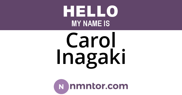 Carol Inagaki