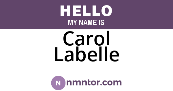 Carol Labelle