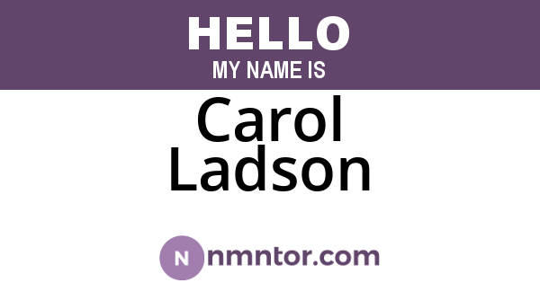 Carol Ladson