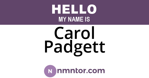 Carol Padgett