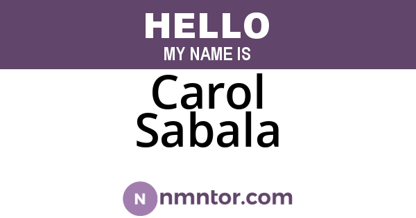 Carol Sabala