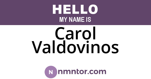 Carol Valdovinos