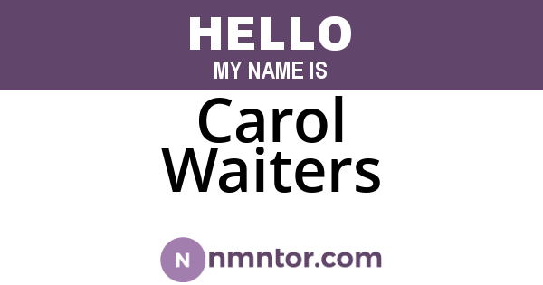 Carol Waiters