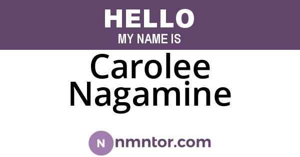 Carolee Nagamine