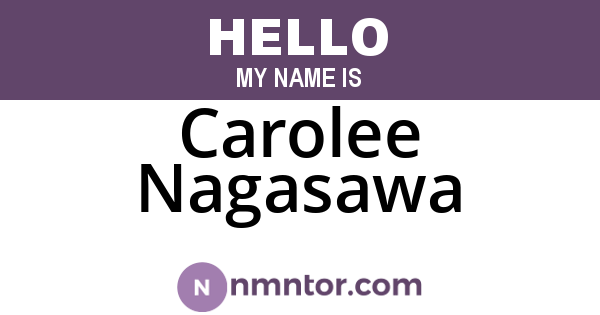 Carolee Nagasawa
