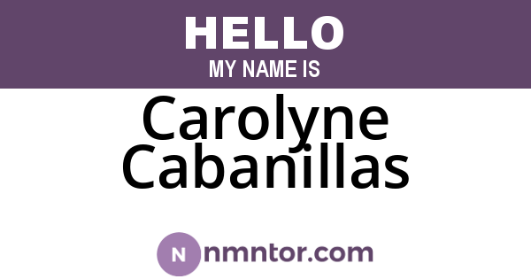 Carolyne Cabanillas