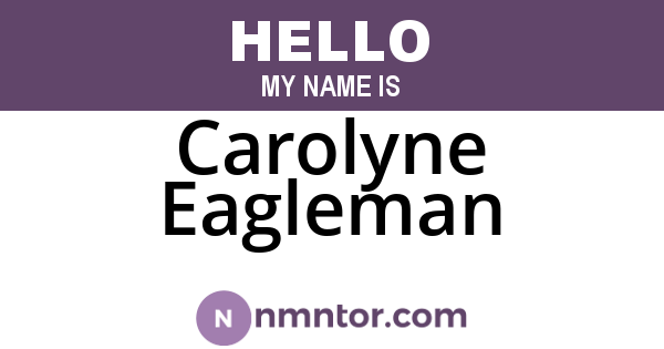 Carolyne Eagleman
