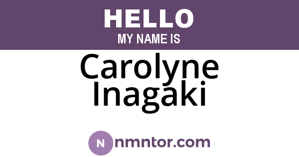 Carolyne Inagaki