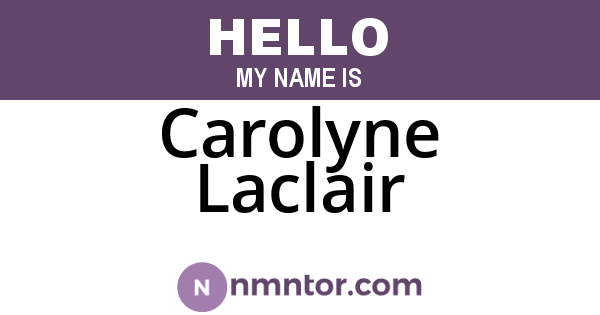 Carolyne Laclair