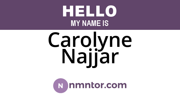 Carolyne Najjar