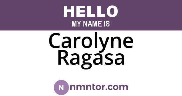 Carolyne Ragasa