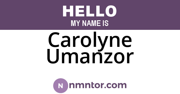 Carolyne Umanzor