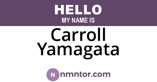 Carroll Yamagata