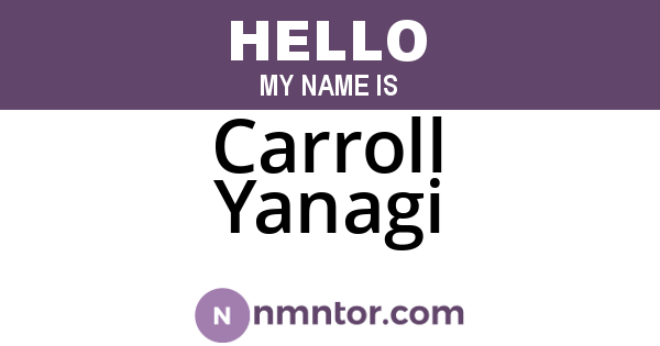 Carroll Yanagi