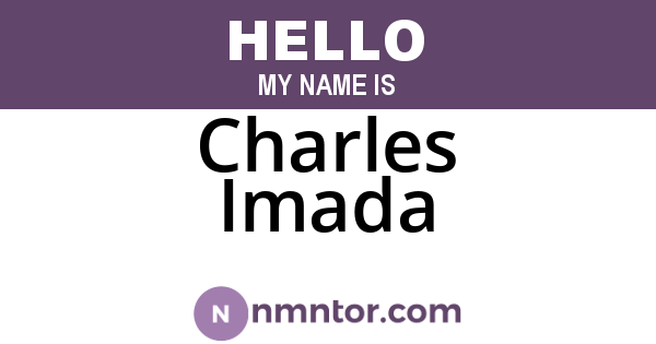 Charles Imada