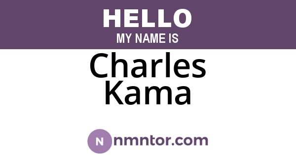 Charles Kama