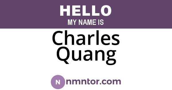Charles Quang