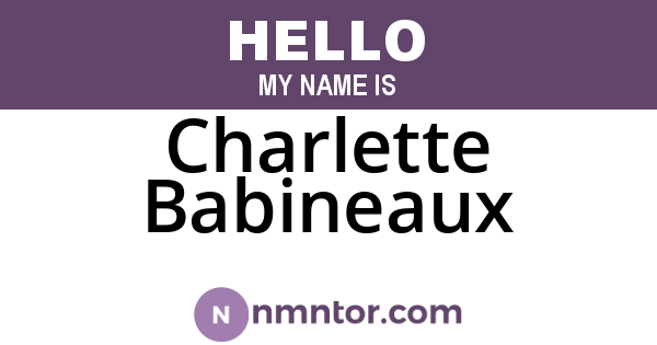Charlette Babineaux