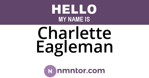Charlette Eagleman