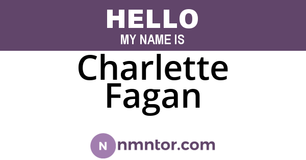 Charlette Fagan
