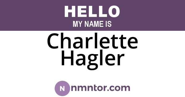 Charlette Hagler