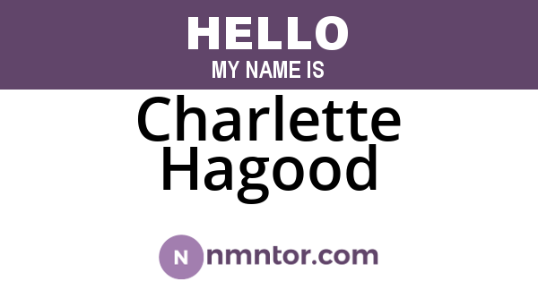 Charlette Hagood