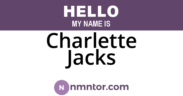 Charlette Jacks