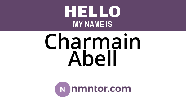 Charmain Abell