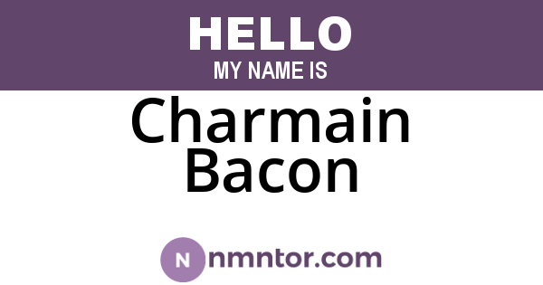 Charmain Bacon