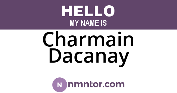 Charmain Dacanay
