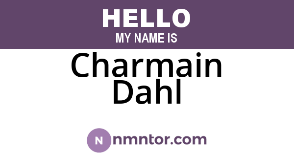 Charmain Dahl