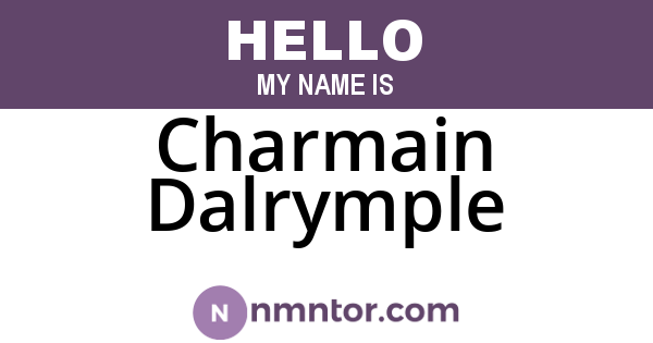 Charmain Dalrymple