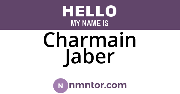 Charmain Jaber