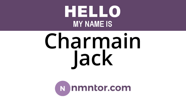 Charmain Jack