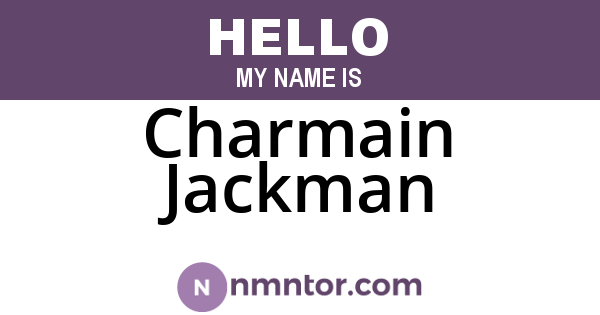 Charmain Jackman