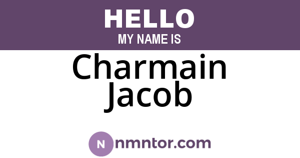 Charmain Jacob